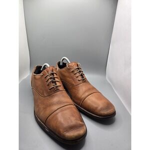 Cole Haan Williams Cap Toe Oxford Shoes British Tan Lace Up C12337 Mens Size 10